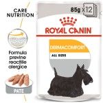 Royal Canin Dermacomfort Adult hrana umeda caine, prevenirea iritatiilor pielii (pate), 12 x 85 g 