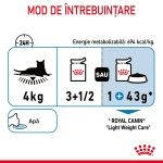 Royal Canin Light Weight Care Adult hrana umeda pisica, limitarea cresterii in greutate (in sos), 12 x 85 g