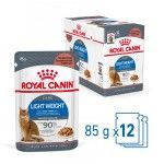 Royal Canin Light Weight Care Adult hrana umeda pisica, limitarea cresterii in greutate (in sos), 12 x 85 g