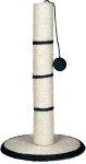 Sisal Plat cu Stalp si Jucarie H50 cm Diametru 31 cm 4309 - negru
