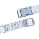 Zgarda Quick Release din policoton ultra-usoara Doctor Totolici, culoare Baby Blue, marimea M (Zgarzi)