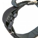 Zgarda K9 nylon cu maner, 40 mm, gri