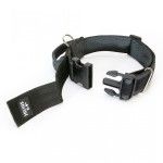 Zgarda K9 nylon cu maner, 40 mm, gri