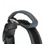 Zgarda K9 nylon cu maner, 40 mm, gri