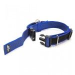 Zgarda K9 nylon cu maner, 50 mm, albastra