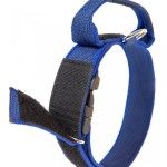 Zgarda K9 nylon cu maner, 50 mm, albastra