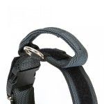 Zgarda K9 nylon cu maner, 50 mm, gri