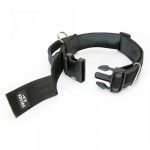 Zgarda K9 nylon cu maner, 50 mm, gri