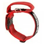 Zgarda K9 nylon cu maner, 50 mm, rosu