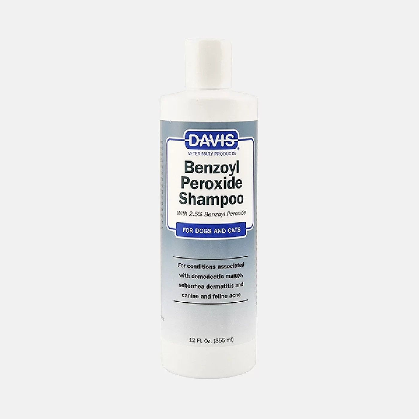 Sampon cu peroxid de benzoil 2.5%, Davis Benzoyl Peroxide Shampoo, 355 ml