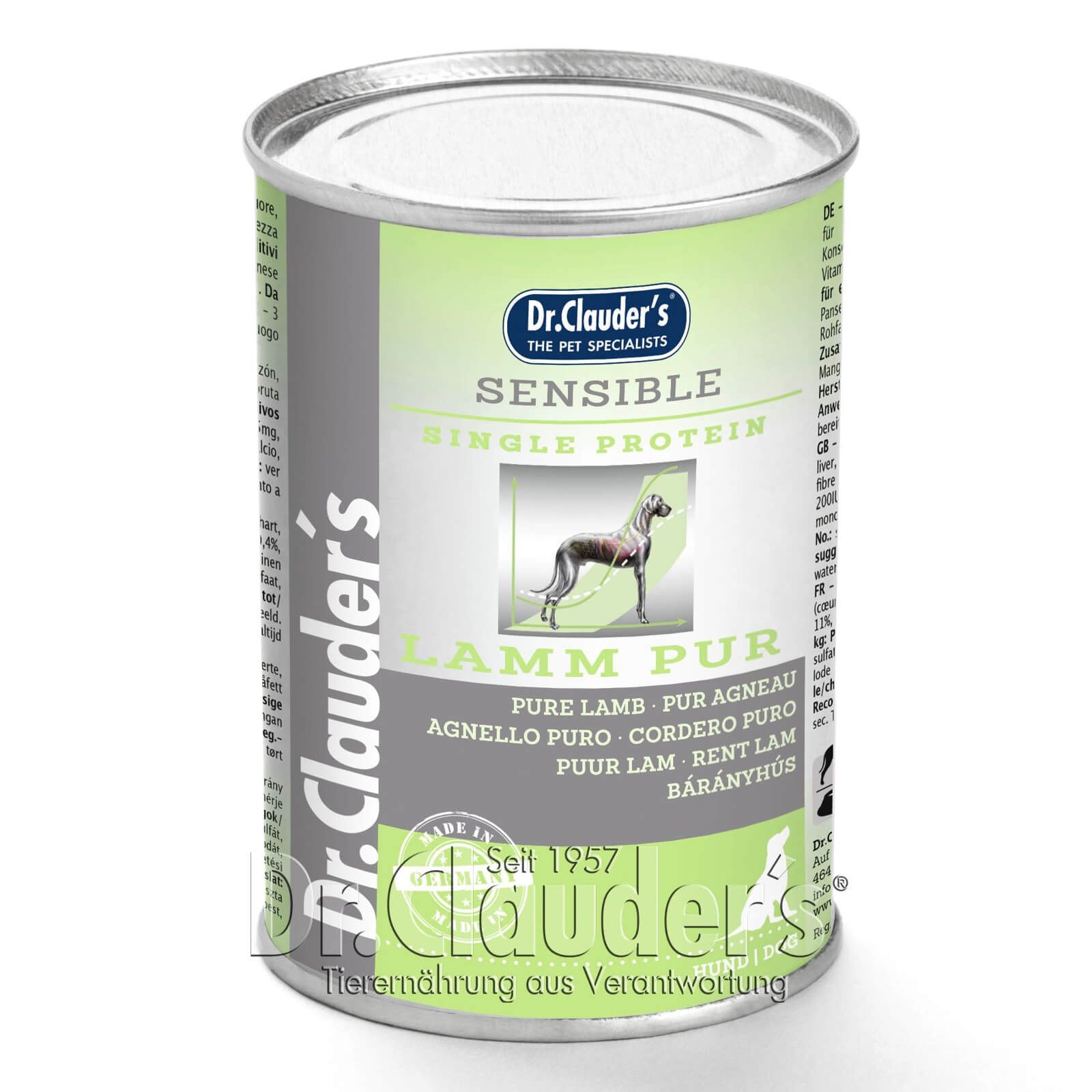 Dr. Clauder’s Dog Pure Lamb, 400 g 400 imagine 2022
