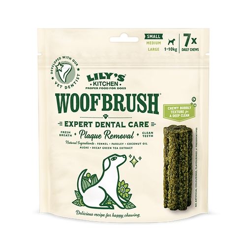 Lily’s Kitchen Woofbrush Small Natural Dental Dog Chew 7 Pack, 154 g 154 imagine 2022