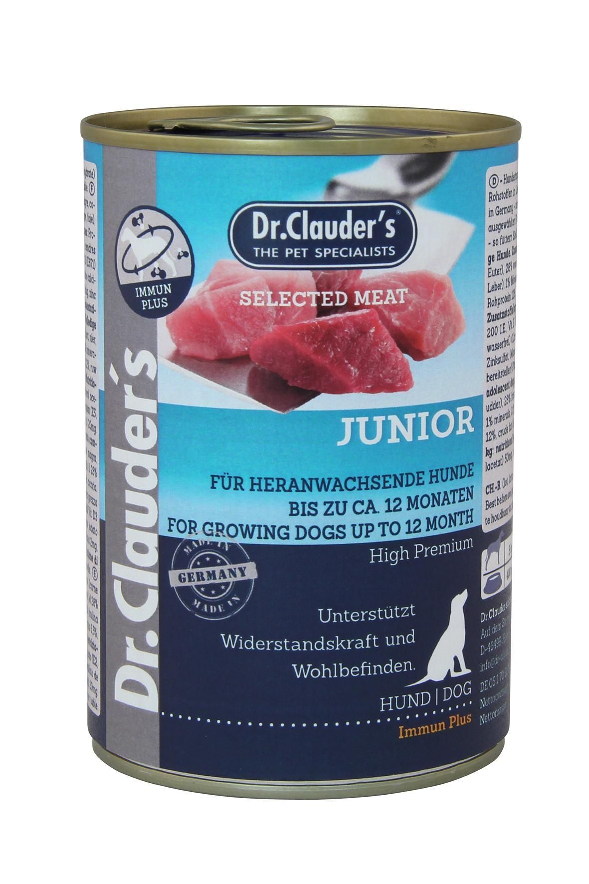 Dr. Clauder's Dog Selected Meat Junior, 400 G