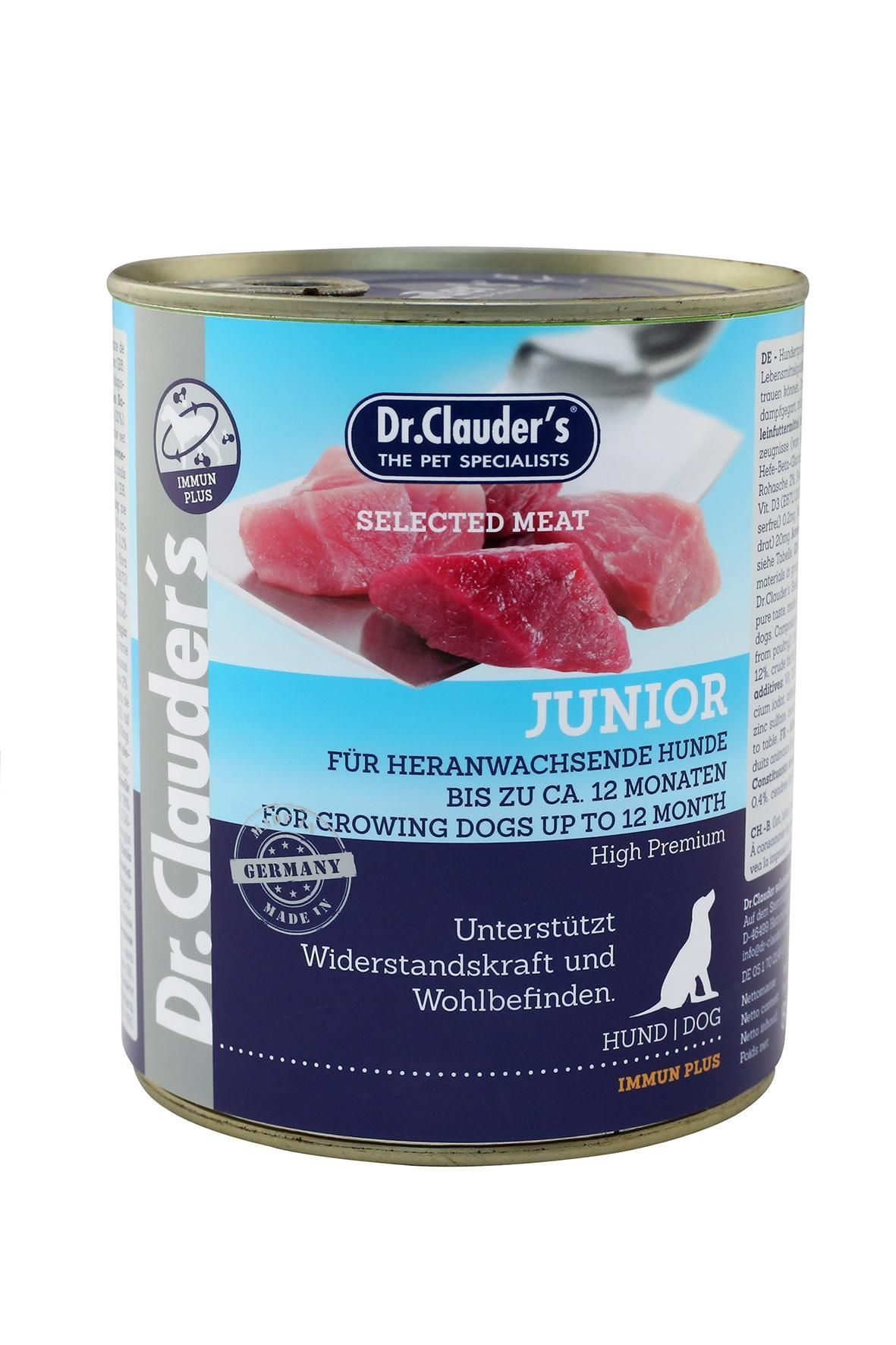 Dr. Clauder’s Dog Selected Meat Junior, 800 g Hrana Umeda Caini 2023-09-26