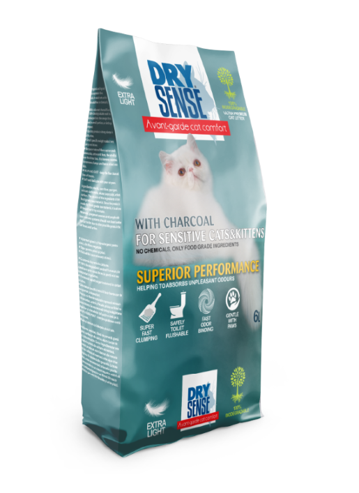 Dry Sense, Asternut Igienic, cu carbon, 6 L