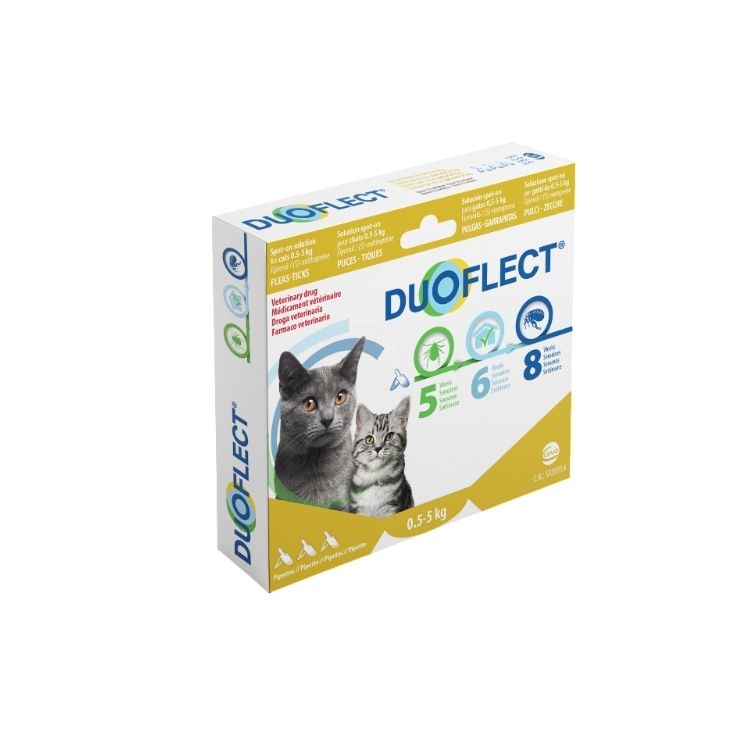 Duoflect Cat, 3 pipete, 0.5-5 kg - Imagine 1