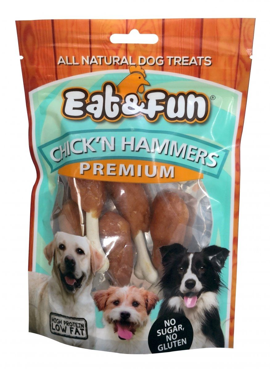 Recompense caini, Eat & Fun Chick\'N Hammers, 100 g