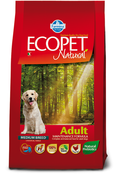 Ecopet Natural Dog Adult, 2.5 Kg