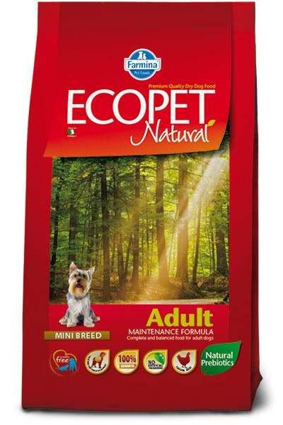 Ecopet Natural Dog Adult Mini, 2.5 Kg