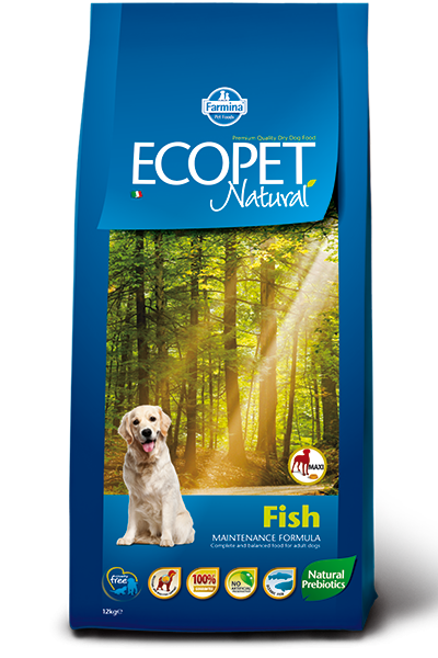 Ecopet Natural Dog Adult Maxi Fish, 12 Kg