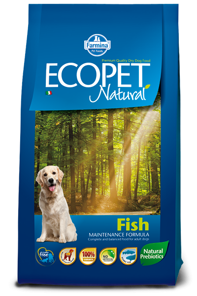 Ecopet Natural Dog Adult Fish, 12 Kg