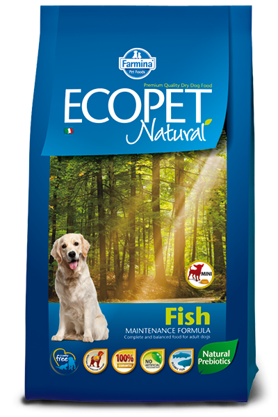 Ecopet Natural Dog Adult Mini Fish, 12 Kg