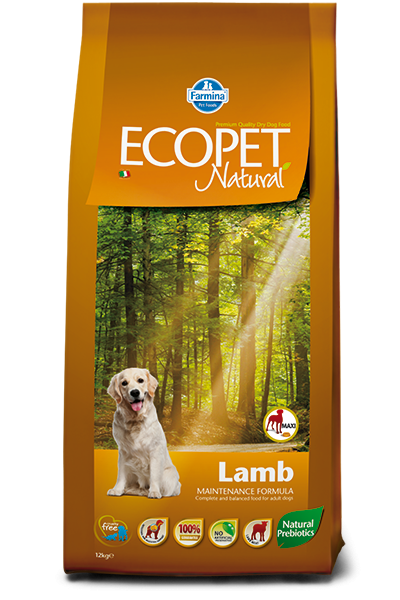 Ecopet Natural Dog Adult Maxi Miel si Orez, 12 kg