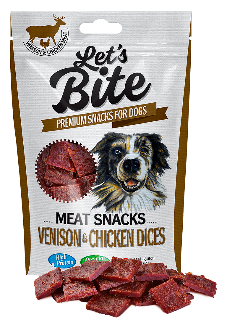 Brit Let’s Bite Meat Snacks Venison & Chicken Dices, 80 g Delicii-Caini 2023-09-26