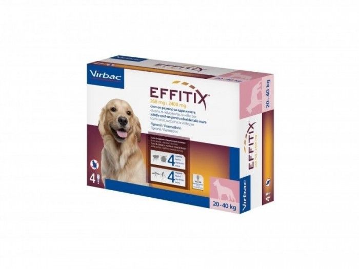 Effitix L (20-40 kg) x 4 pipete