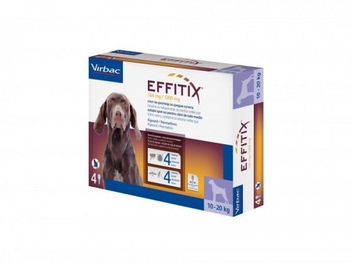 Effitix M (10-20 kg) x 4 pipete