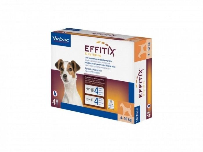 Effitix S (4-10 kg) x 4 pipete