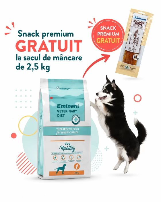 Dieta veterinara caini, Eminent Veterinary Diet Dog, Mobility, 2.5 kg