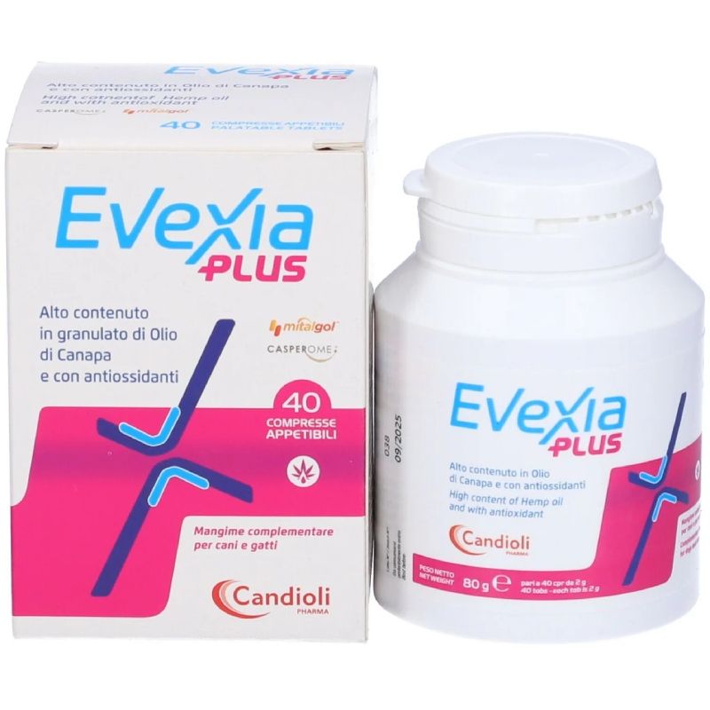 EVEXIA PLUS, supliment nutritiv pentru caini si pisici, 40 comprimate