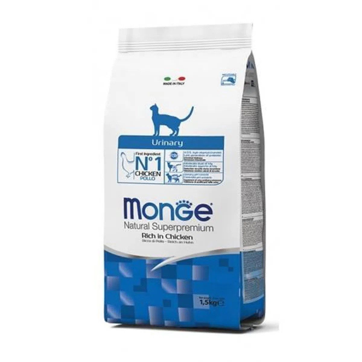 Monge Natural Cat Urinary, Pui, 1.5 Kg