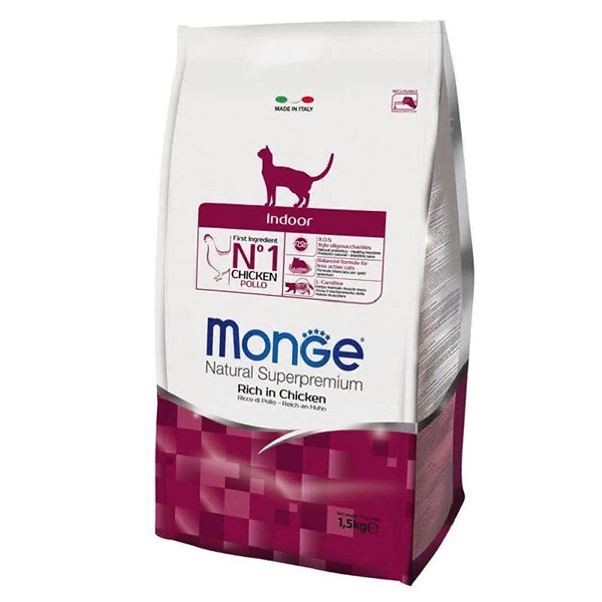 Monge Natural, Indoor, Pui, 1.5 Kg