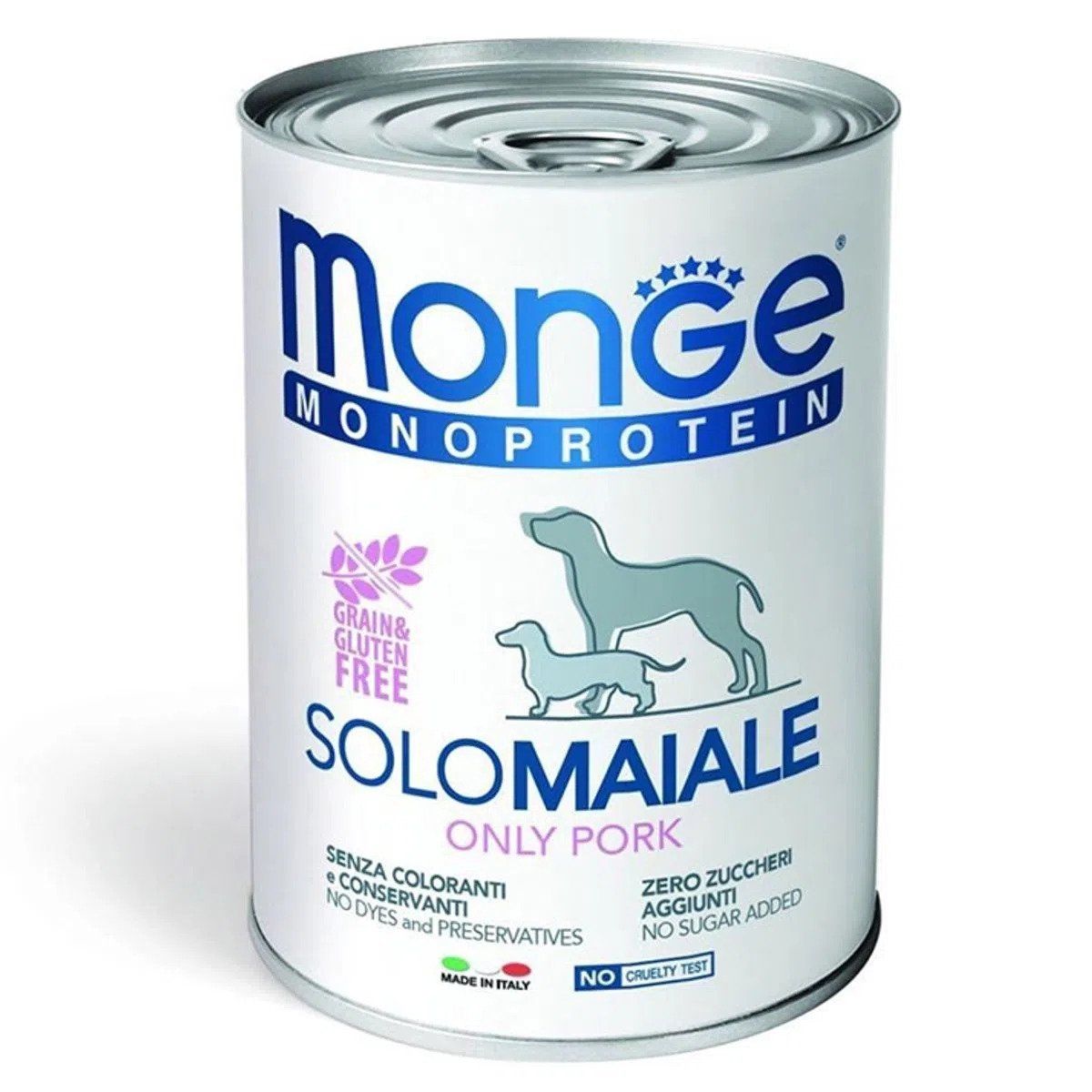 Monge Dog Solo Pate, porc, 400 g (pate) imagine 2022