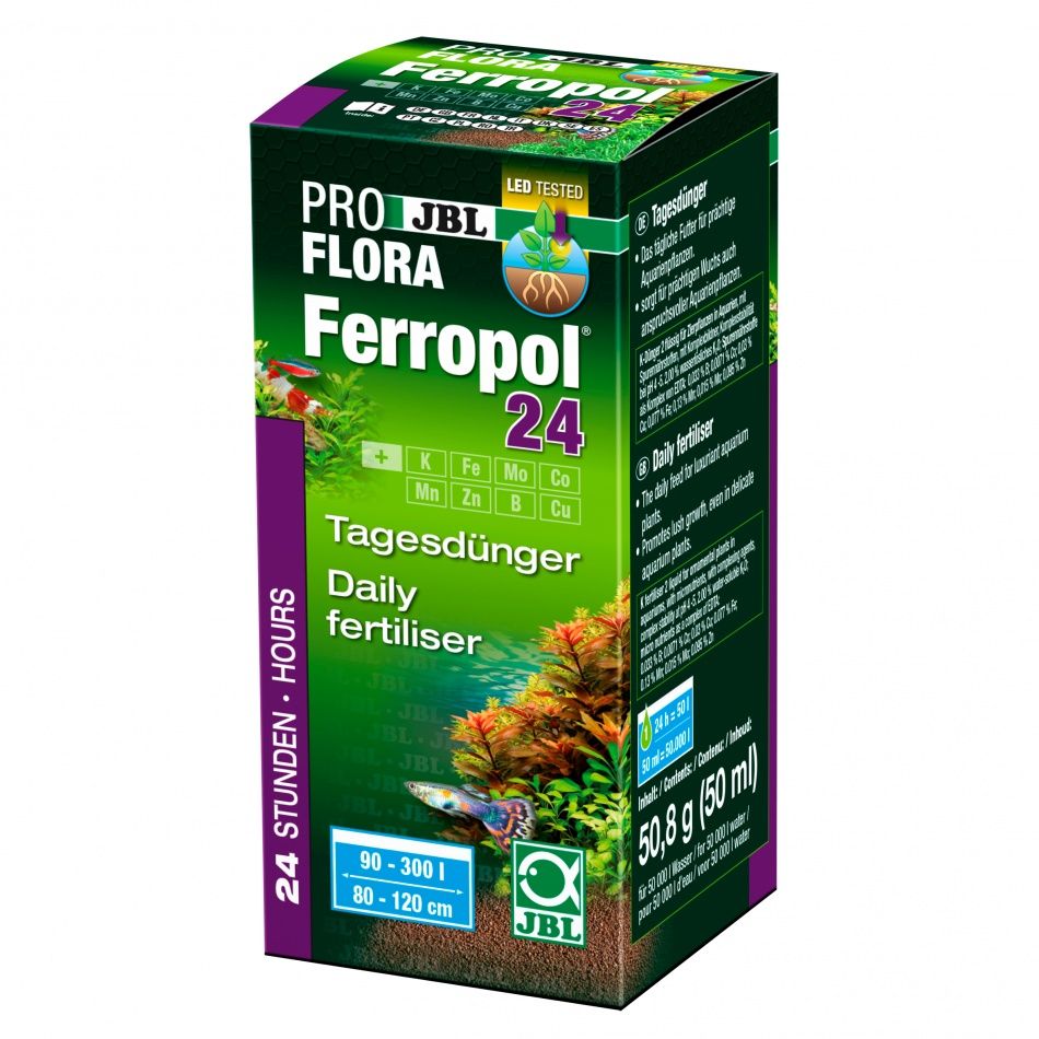 Fertilizant lichid JBL Ferropol 24 50 ml pentru 50000 l