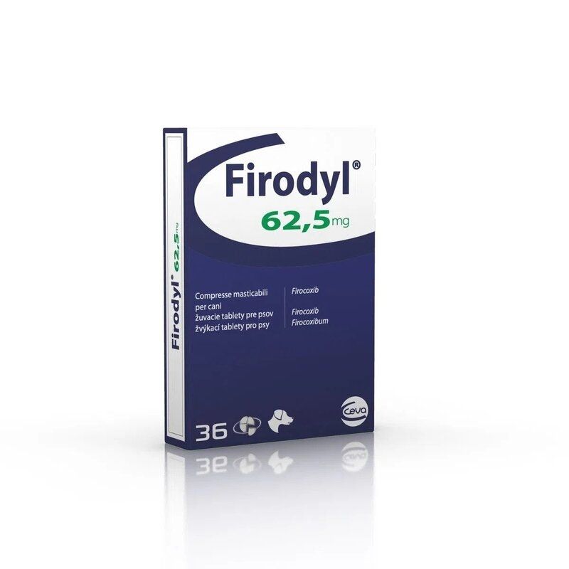 Firodyl 62.5 mg, 36 comprimate masticabile pentru caini 62.5