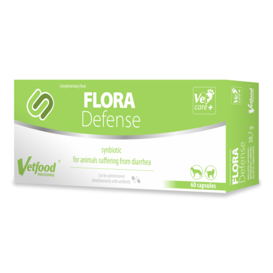 VetFood Flora Defense, 60 capsule câini imagine 2022