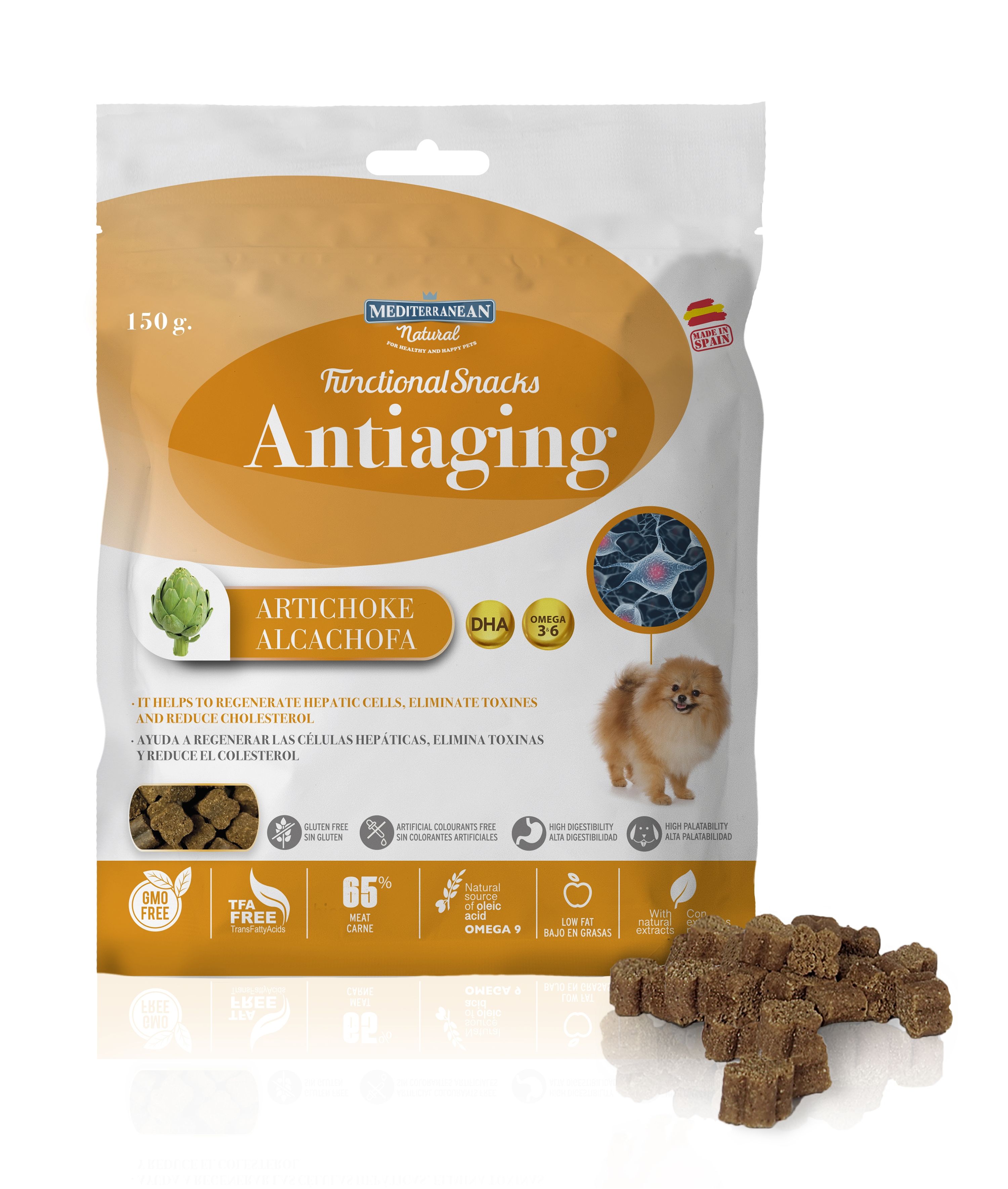Recompense ANTIAGING Mediterranean Natural, Caini, 150 g