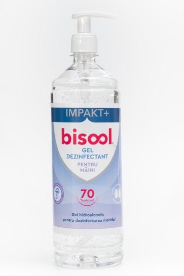 Gel Dezinfectant Bisool pentru Maini pe Baza de Alcool 70%, 1 L