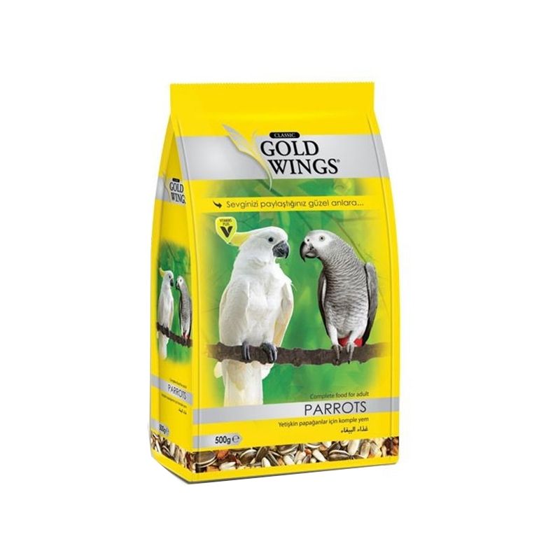 Mancare Completa Pentru Papagali Mari, Gold Wings Classic Parrot, 500 G