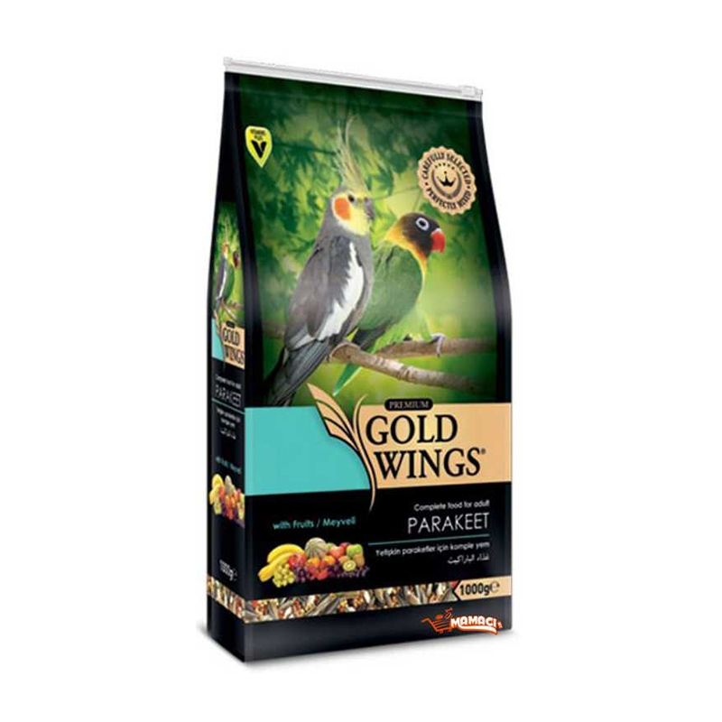 Mancare completa Premium pentru nimfe, Gold Wings Premium Parakeet, 1 kg Completa