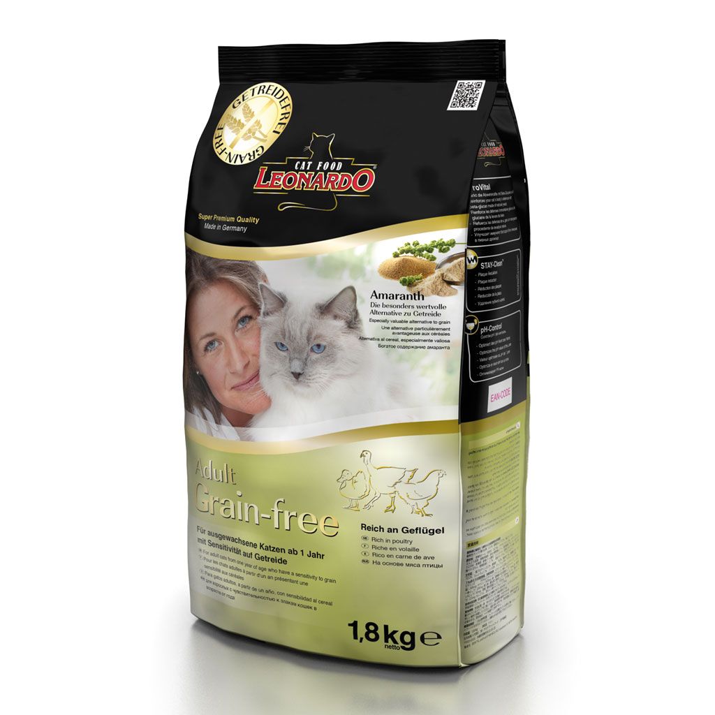 Leonardo Cat Adult Grain Free Pasare, 1.8 kg