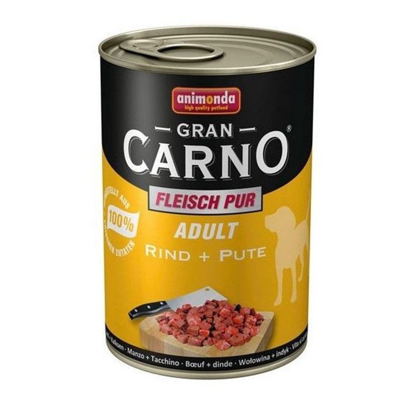 Hrana umeda caini, Grancarno Adult Dog Curcan + Rata, 400 g