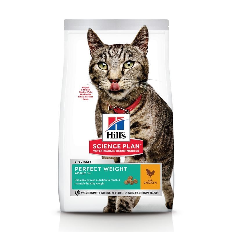 Hill\'s Science Plan Feline Adult Perfect Weight Chicken, 2.5 kg
