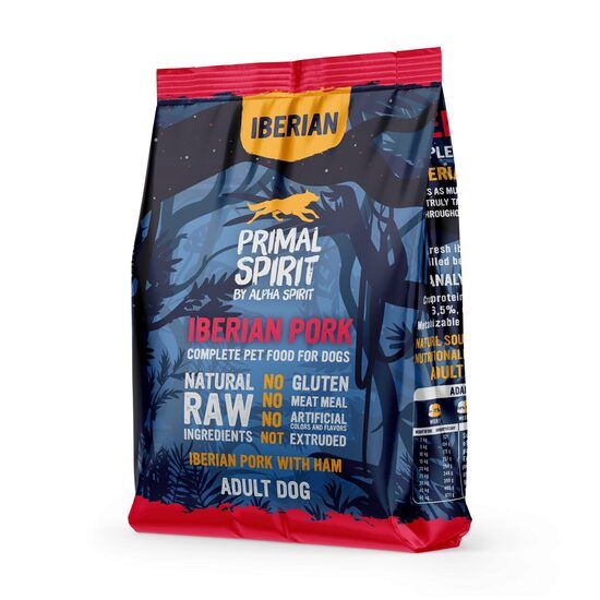 Hrană uscată Premium pentru câine Primal Spirit, cu porc iberic, 1 kg