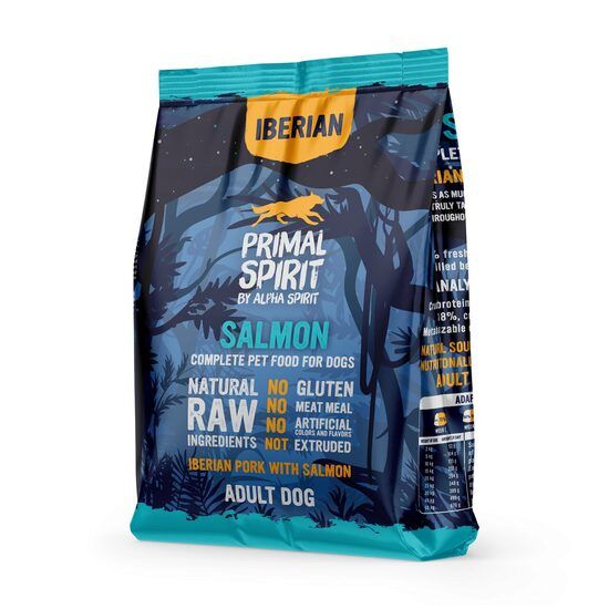 Hrană uscată Premium pentru câine Primal Spirit, cu somon si porc iberic, 1 kg