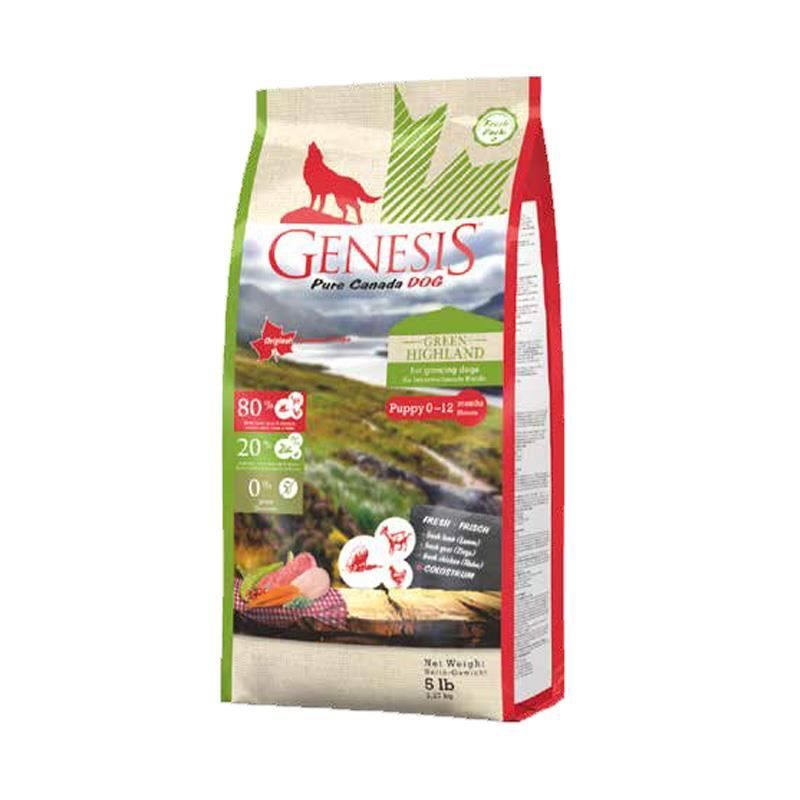 Hrana Din Ingrediente Naturale Pentru Caini Genesis Pure Canada Green Highland Puppy 11.79 Kg 11.79 imagine 2022