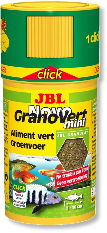 Hrana granule pentru erbivori JBL NovoGranoVert mini 100ml Click 100ml imagine 2022